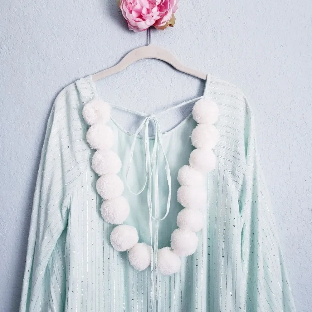 Sundress Indiana Dress Pom Pom Coverup in Roma Pool
